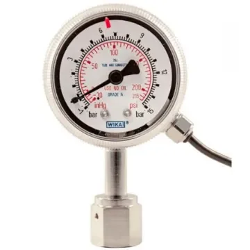 WIKA 1/4 in Analogue Pressure Gauge 1bar Back Entry 2in Outside Diameter - 14471758 product image