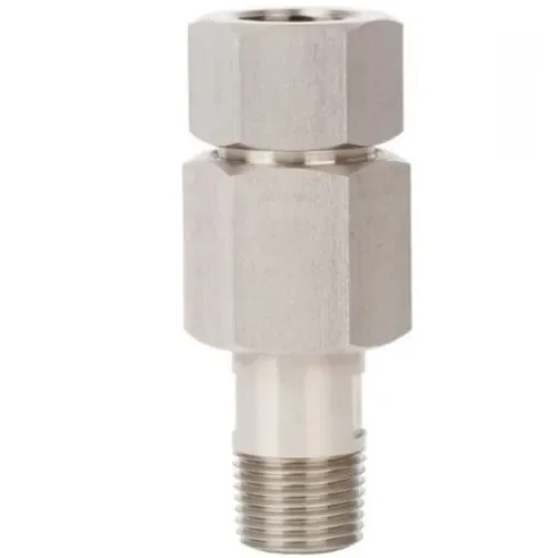 WIKA Hydraulic Straight Threaded Adaptor NPT 1/2 Male to 1/2 NPT Female, 2132851 product image