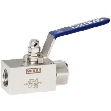 WIKA Stainless Steel Hydraulic Ball Valve, 38388359 G 1/2 product image