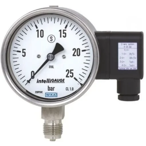 WIKA G 1/4 Analogue Pressure Gauge 600bar Back Entry 100mm Outside Diameter - 48781648 product image