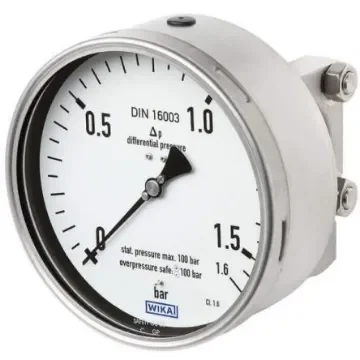 WIKA G 1/2 Analogue Differential Pressure Gauge 6bar Bottom Entry 160mm Outside Diameter - 48798736 product image
