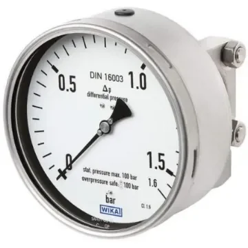 WIKA G 1/2 Analogue Differential Pressure Gauge 2.5bar Bottom Entry 160mm Outside Diameter - 48803857 product image
