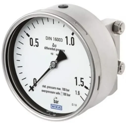 WIKA G 1/2 Analogue Differential Pressure Gauge 2.5bar Bottom Entry 160mm Outside Diameter - 48803857 product image