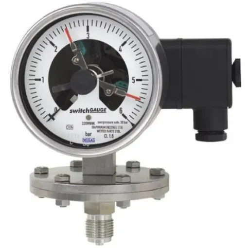 WIKA DN 50 Analogue Pressure Gauge 6bar Bottom Entry 100mm Outside Diameter - 83129727 product image