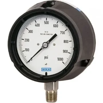 WIKA NPT 1/2 Analogue Pressure Gauge 600psi Bottom Entry 4.5in Outside Diameter - 46839425 product image
