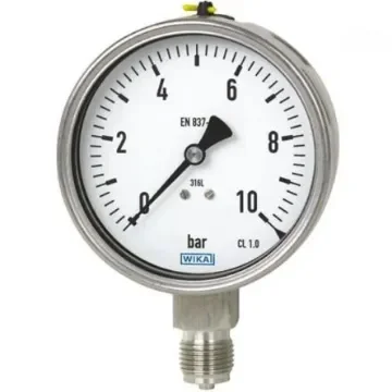WIKA DN 50.8 Analogue Pressure Gauge 6bar Bottom Entry 63mm Outside Diameter - 48704154 product image