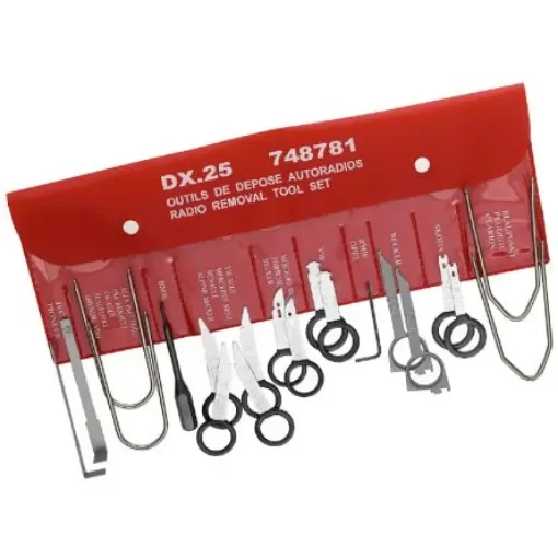 Facom 11 Piece Car Radio Removal Tool Kit Tool Kit with Pouch - DX.25PF product image