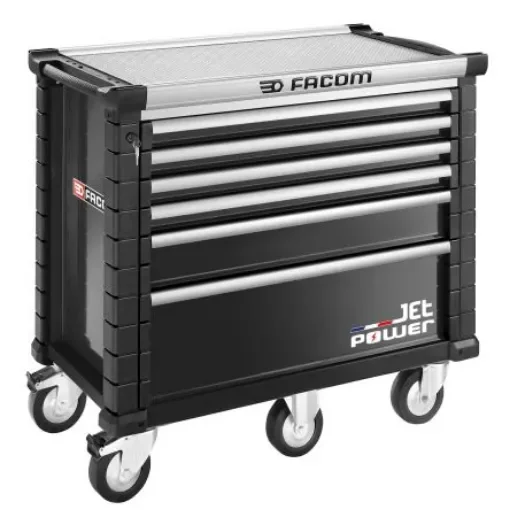 Facom 6 Drawer Aluminium Wheeled Tool Cabinet - JET.6NM5APOWER product image