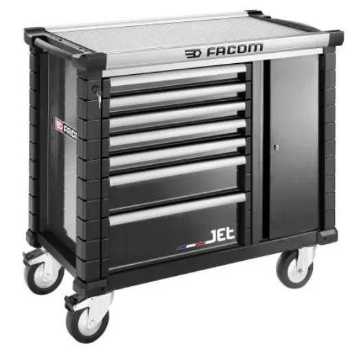 Facom 7 Drawer Aluminium Wheeled Tool Cabinet - JET.T7NM3APF product image