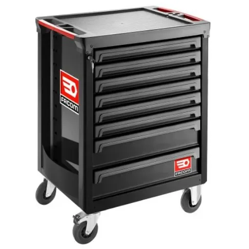Facom 8 Drawer Polypropylene with Fiber Wheeled Tool Cabinet - ROLL.8NM3A product image