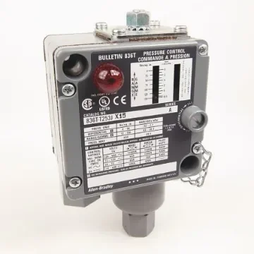 Allen Bradley 836T Series Series Pressure Switch, 6psi Min, 150psi Max, SPDT Output, Adjustable Differential Reading - 836T-T253J product image