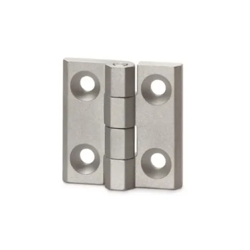 Elesa Zinc Alloy Butt Hinge with a Fixed Pin, Screw Fixing, 50mm x 50mm x 11.5mm - 428631 product image