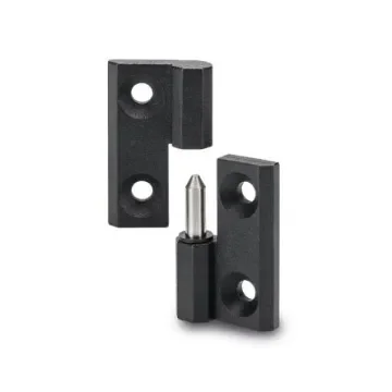 Elesa Zinc Alloy Flag Hinge with a Lift-off Pin, Bolt-on Fixing, 50mm x 50mm x 11.5mm - 428811 product image