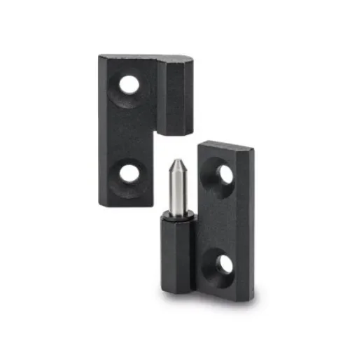 Elesa Zinc Alloy Flag Hinge with a Lift-off Pin, Bolt-on Fixing, 50mm x 50mm x 11.5mm - 428811 product image
