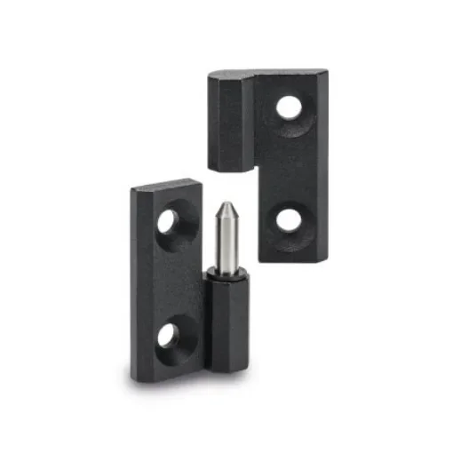 Elesa Zinc Alloy Flag Hinge with a Lift-off Pin, Bolt-on Fixing, 50mm x 50mm x 11.5mm - 428812 product image