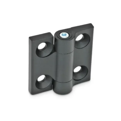 Elesa Zinc Alloy Friction Hinge with a Plastic Pin, Screw Fixing, 40mm x 40mm x 13.5mm - 428853 product image