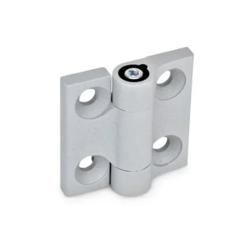 Elesa Zinc Alloy Friction Hinge with a Plastic Pin, Screw Fixing, 50mm x 50mm x 15.5mm - 428861 product image