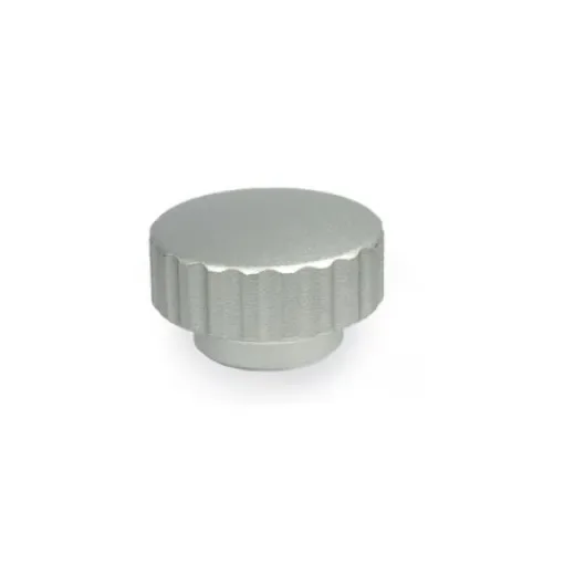 Elesa 503501 Natural Stainless Steel Round Knob, M5, Blind Hole product image