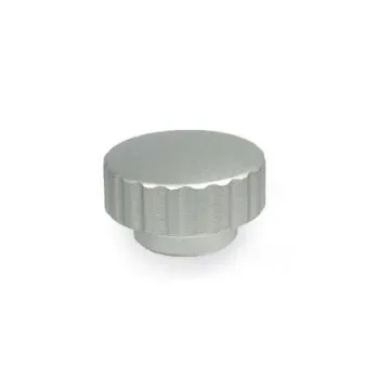 Elesa 503511 Natural Stainless Steel Round Knob, M6, Blind Hole product image