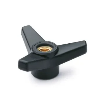 JRC 65711 Black Glass Fibre Reinforced Polyamide Knob, M16, Threaded Through Hole product image