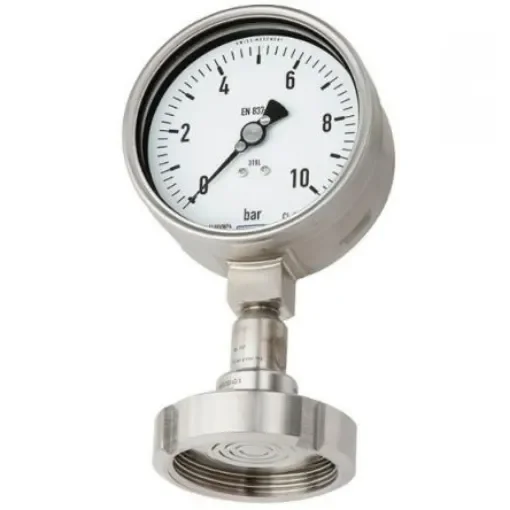 WIKA DN 25 Analogue Pressure Gauge 10bar Bottom Entry 100mm Outside Diameter - 48726614 product image