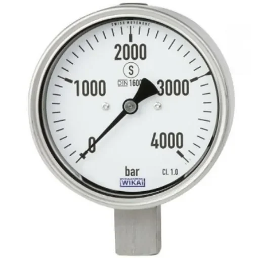 WIKA 9/16-18 UNF Female Analogue Pressure Gauge 2000bar Bottom Entry 160mm Outside Diameter - 48766251 product image