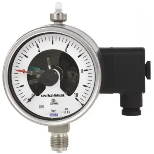 WIKA DN 50 Analogue Pressure Gauge 25bar Bottom Entry 100mm Outside Diameter - 48769514 product image