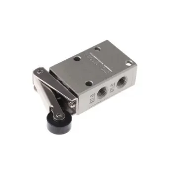 SMC Roller Lever 3/2 Pneumatic Manual Control Valve VM400 Series, Rc 1/8, 1/8in, III B - VM430-01-01 product image