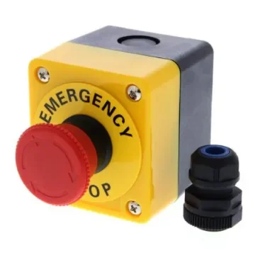 Omron A22E Series Emergency Stop Push Button, Surface Mount, DPST, IP65 - A22E-M-02B product image
