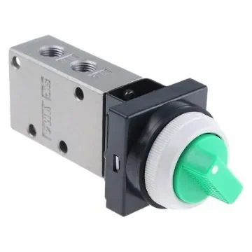 SMC Twist Selector 3/2 Pneumatic Manual Control Valve VM400 Series, Rc 1/8, 1/8in, III B - VM430-01-34G product image