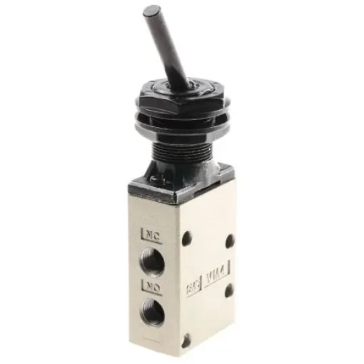 SMC Toggle Lever 3/2 Pneumatic Manual Control Valve VM400 Series, Rc 1/8, 1/8in, III B - VM430-01-08 product image