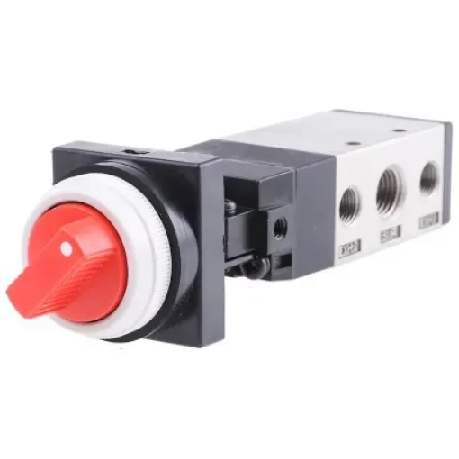 SMC Twist Selector 5/2 Pneumatic Manual Control Valve VFM300 Series, Rc 1/4, 1/4in, III B - VFM350-02-34R product image