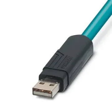 Phoenix ContactVS, 5m, Blue USB to USB, Aluminium/Polyester Foil Shielded, Terminated Polyurethane Sheath - 1655797 product image