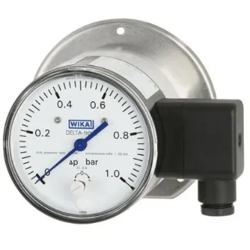 WIKA DPGT40 Series Pressure Sensor, 0bar Min, 1.6bar Max, Gauge Reading - 48792865 product image