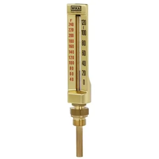 WIKA Panel Mount Glass Thermometer, 100 °C max - 3502945 product image