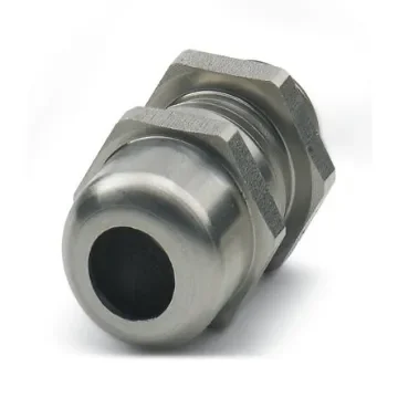 Phoenix Contact G-INS Series Silver PA 6 Cable Gland, M20 Thread, 6mm min., 12mm max., IP66, IP68, IP69 - 1424543 product image
