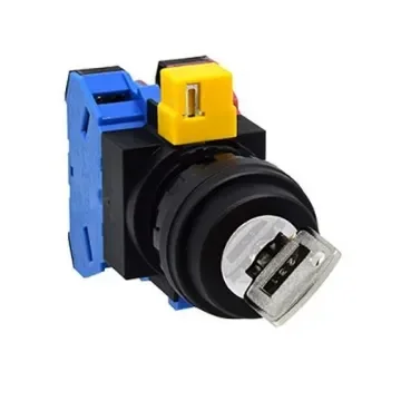 Idec IP20, IP65 Key Switch, 1NO, 10A 12-Way Flat-Key - HW1K-2B10 product image
