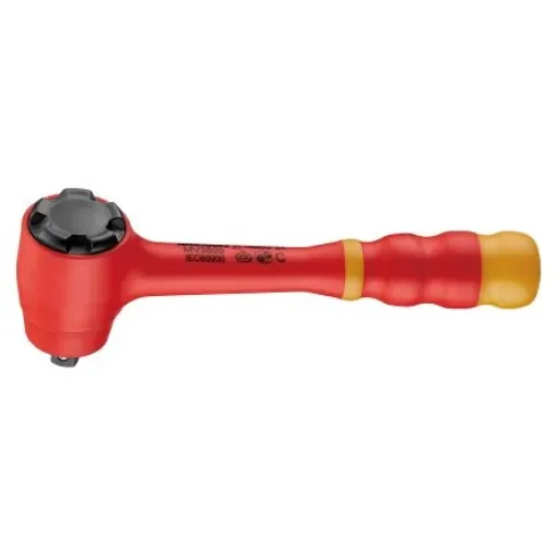 Teng Tools MV3800 3/8 in Ratchet with Insulated Handle, 200 mm Overall, VDE/1000V product image
