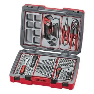 Teng Tools 112 Piece Screwdriver, Spanner &amp; Socket Set Tool Kit with Case - TC-6TE01 product image