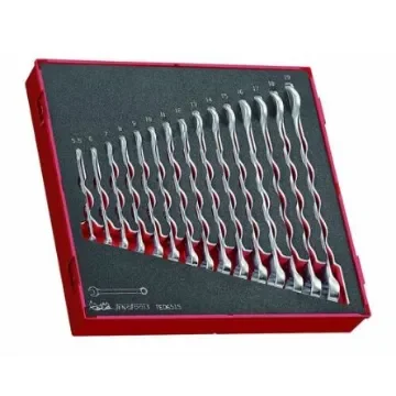 Teng Tools 15-Piece Spanner Set, 5.5 mm, 6 mm, 7 mm, 8 mm, 9 mm, 10 mm, 11 mm, 12 mm, 13 mm, 14 mm, 15 mm, 16 mm, 17 - TED6515 product image