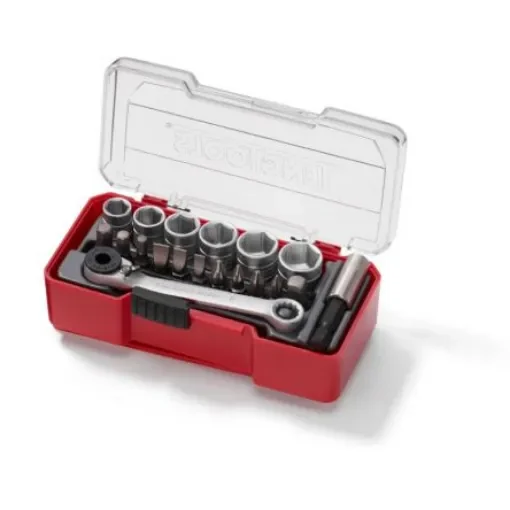 Teng Tools 19-Piece Metric 1/4 in Standard Socket/Bit Set with Ratchet - TJ1419 product image