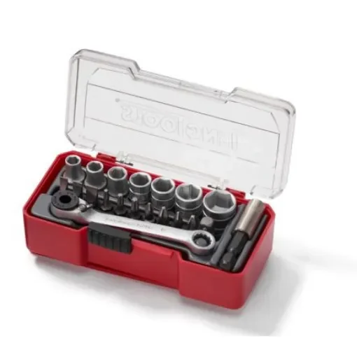 Teng Tools 20-Piece Metric 1/4 in Standard Socket/Bit Set with Ratchet - TJ1420 product image