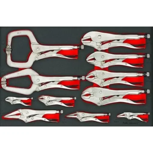Teng Tools 11-Piece Plier Set, Angled, Bent, Flat, Straight Tip - TTEVG11 product image
