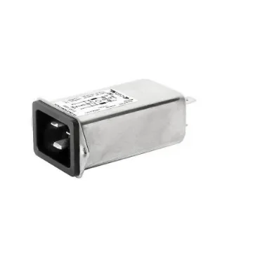Schurter 16A, 250 V ac Receptacle Panel Mount IEC Filter 5130.1000, Quick Connect None Fuse product image