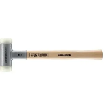 Halder Round Nylon Mallet 715g With Replaceable Face - HA3366040 product image