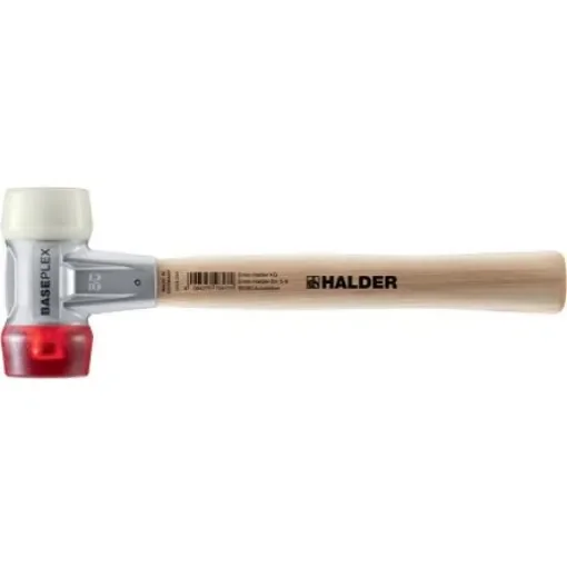 Halder Round Cellulose Acetate, Nylon Mallet 940g With Replaceable Face - HA3968050 product image