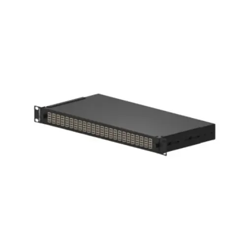 HellermannTyton Connectivity 96 Port LC Single Mode Fibre Optic Patch Panel With 96 Ports Populated, 1U - FBPDBKL-LCSMQD-24VF1 product image