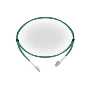 HellermannTyton Connectivity LC to LC Tight Buffer OM3 Multi Mode OM3 Fibre Optic Cable, 3mm, Light Blue, 5m - FLCXXM3-LCLCDA-05.0M product image