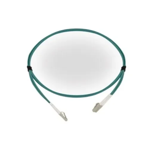 HellermannTyton Connectivity LC to LC Tight Buffer OM3 Multi Mode OM3 Fibre Optic Cable, 3mm, Light Blue, 10m - FLCXXM3-LCLCDA-10.0M product image