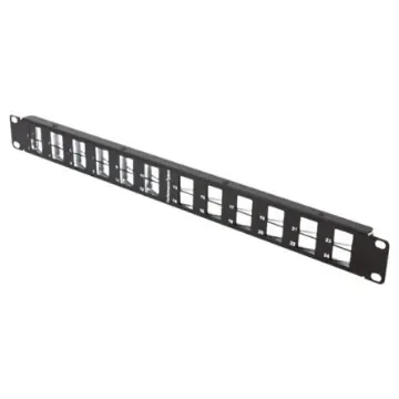 HellermannTyton Connectivity HTC Series 24 Port RJ45 Patch Panel Shielded, Unshielded 1U Black - HTC-XXS-PPA241U/BK product image